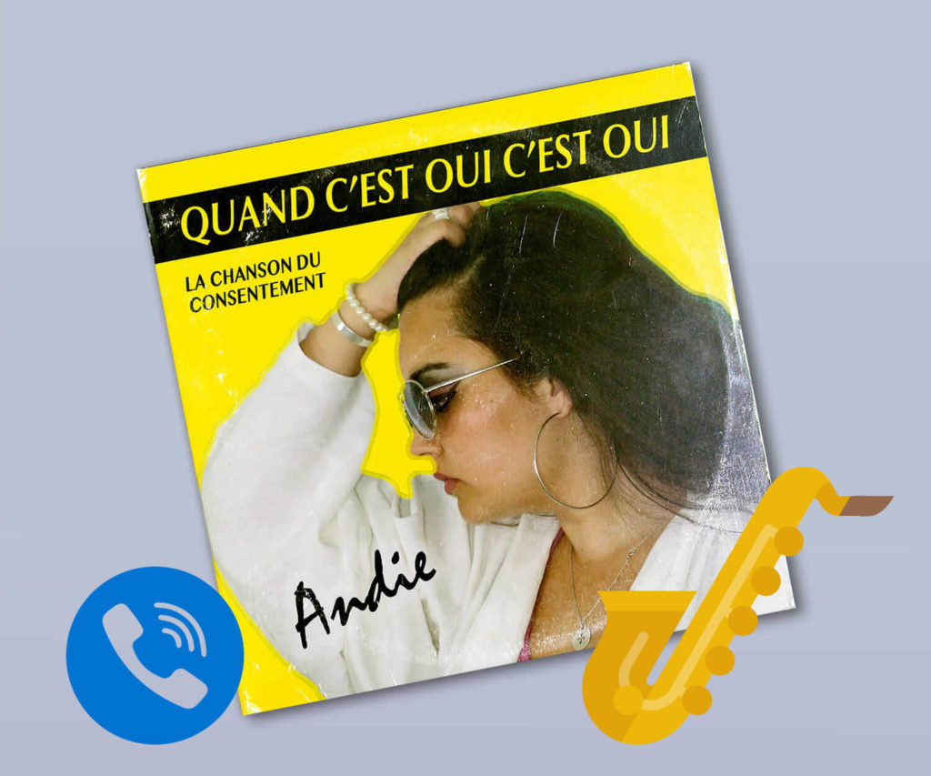 Quand c'est oui c'est oui
Une chanson déjantée, dans l’esprit des années 80, qui diffuse des messages de prévention par la dérision, en sensibilisant les jeunes à la notion de consentement à une relation sexuelle.